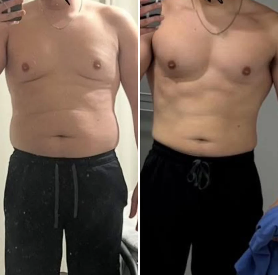 Transformation avant et après, parcours 8