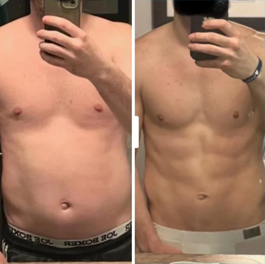 Transformation avant et après, parcours 7