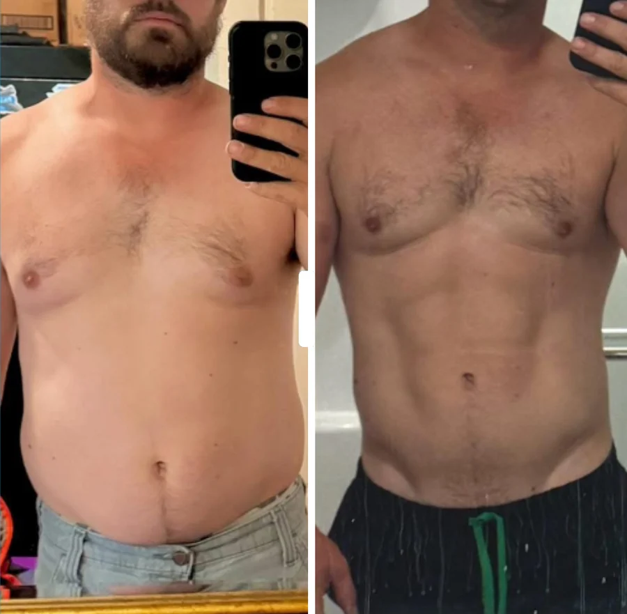 Transformation avant et après, parcours 1